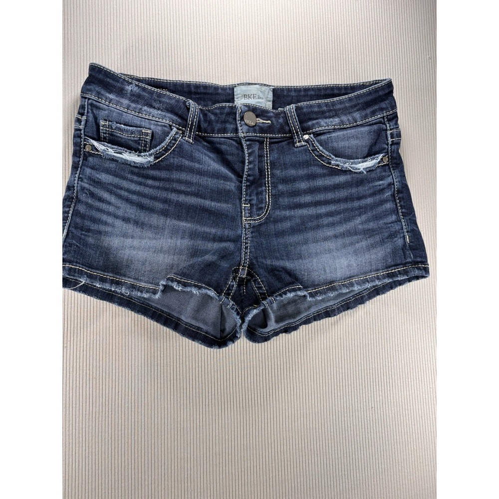 BKE Buckle Wmn's Payton Denim Jean Shorts Size 27 Low Rise Western Distressed